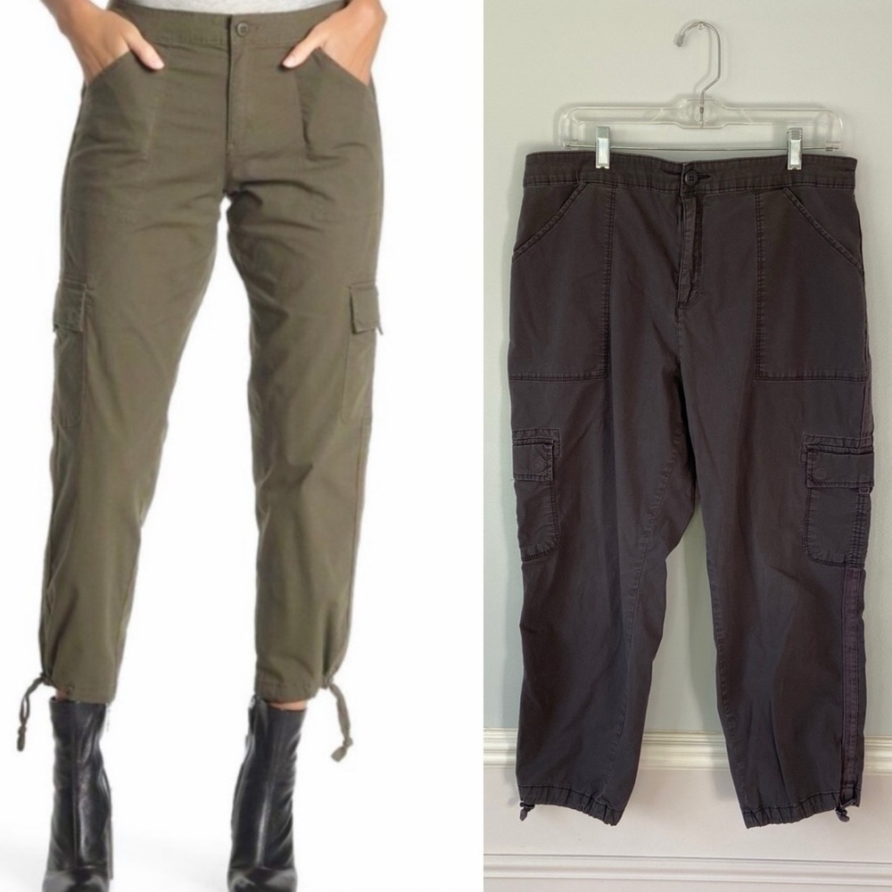Social Standard by Sanctuary Scout Poplin Cargo Jogger Gray Casual Pants Sz XXL